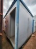 1 - ITEM Park Home restroom, 6m x 2,5m.One door missing.Splitted in 3 x compartments.Left compartment fitted with 2 x toilets,2 x hand baisins,2 x urinals.Middle compartment fitted with 1 x toilet and 1 x hand basin. Right and side compartment fitted w