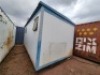 1 - ITEM Park Home restroom, 6m x 2,5m.One door missing.Splitted in 3 x compartments.Left compartment fitted with 2 x toilets,2 x hand baisins,2 x urinals.Middle compartment fitted with 1 x toilet and 1 x hand basin. Right and side compartment fitted w - 3
