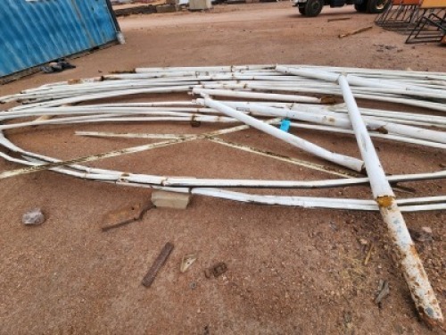 22 - ITEMS Car port structure with no nets.
13 x Cross beams 
9 x Uprights