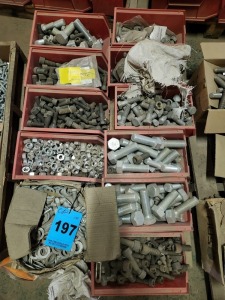 302kg Bolts, nuts & washers
M12, M20, M30
Mild Steel