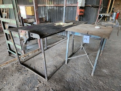 Workbench with Vice Grip x2