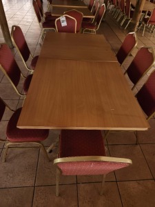 Dinning Tables x 2 with Chairs x 8