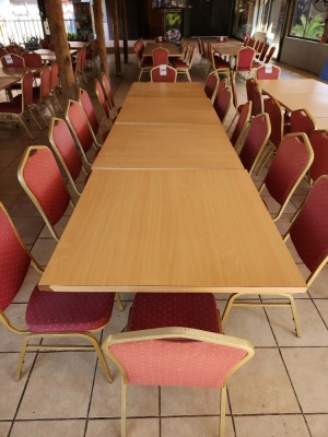 Dinning Tables x 4 with Chairs x 16