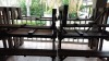 5 x Wood Benches with Chairs - 2