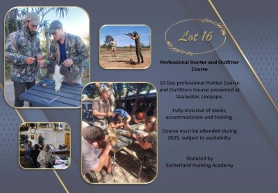 PROFESSIONAL HUNTER AND OUTFITTER COURSE Sutherland Hunting Academy