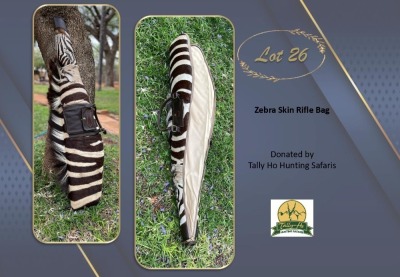 ZEBRA SKIN RIFLE BAG Tally Ho Hunting Safaris