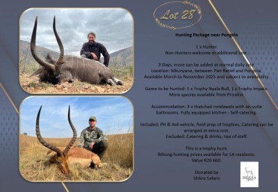 HUNTING PACKAGE NEAR PONGOLA Shikra Safaris