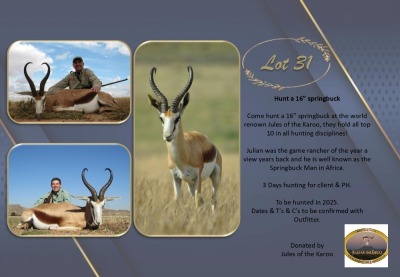 HUNT A 16" SPRINGBUCK Jules of the Karoo