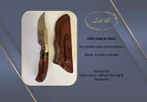 KNIFE MADE BY NKOSI Pieter Swart - African Tanning & Taxidermy