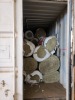 1 - ITEM Container Shipping 12M with content, 172 Rolls of Rockwool isolation material inside container,various sizes,content to be sold with container,condition fare - 3