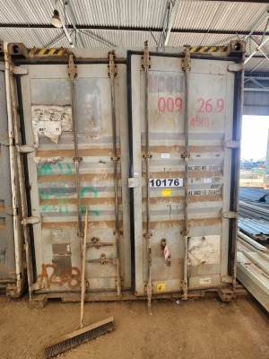 1 - ITEM Container Shipping 12M with content, 135 Rolls of Rockwool isolation material inside container,various sizes,content to be sold with container,condition fare