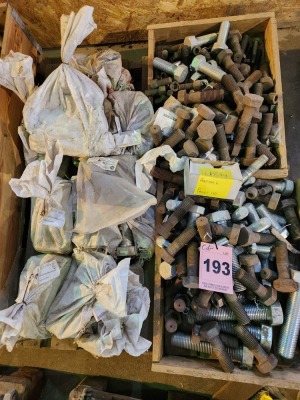 418kg Bolts mild steel
M16, M30, M48