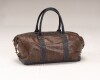 OVERNIGHT BAG IN BUFFALO LEATHER SPLITTING IMAGE TAXIDERMY