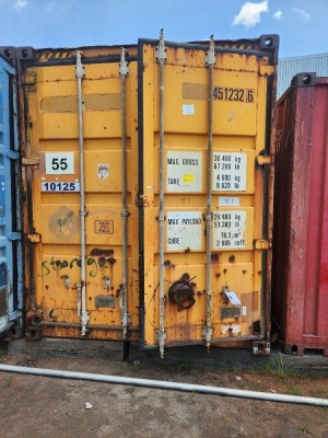 1 - ITEM 12m Shipping Container - with contents
Unique no: 12298
GJ96/0033