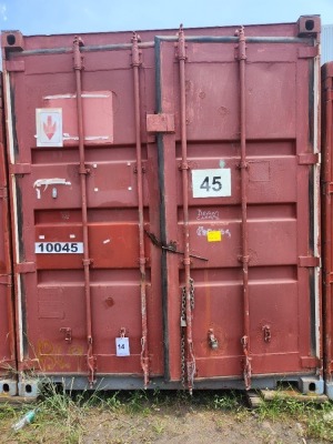 1 - ITEM 12m shipping container - with contents
Unique no: 12303
SGH 900782