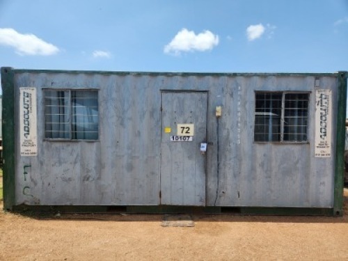 1 - ITEM 6m Office Container - with contents
Unique no: 12368
ABCR 8019775