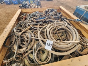 1 - ITEM Welding machine cables and tongs (Crate)