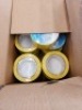 72 - ITEMS Boxes yellow vinyl tape - 2
