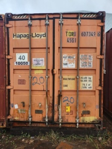 1 - ITEM Container shipping,12m - with contents(See Description)