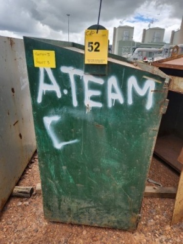 1 - ITEM Box gang
1.1m (L) x 700mm (W) x 1.2m (H)