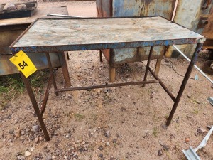 1 - ITEM Work bench steel with wood top
1.2m (L) x 700mm (W) x 930mm (H)