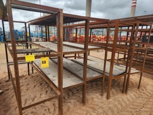 5 - ITEMS Steel shelf
2.45m (L) x 600mm (W) x 1.8m (H)