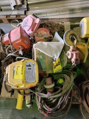 7 - ITEMS Electric chain hoist 1 Ton etc(See Description)