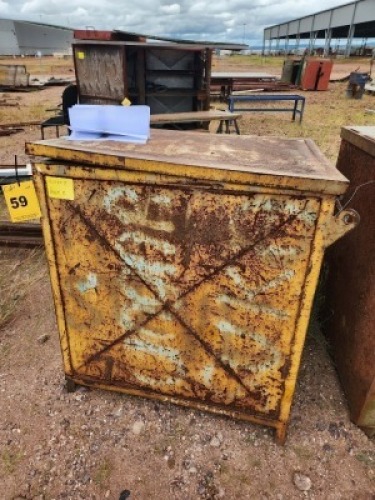 1 - ITEM Cabinet Storage steel
1.1m (L) x 1,1m (W) x 1.1m (H)