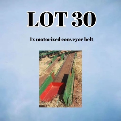 1X Farm Equipment Extraction Motorised Conveyor Belt Lourens Rich