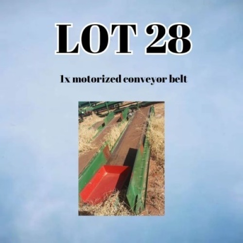1X Farm Equipment Extraction Motorised Conveyor Belt Lourens Rich