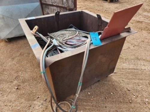 1 - ITEM Steel storage box - SEE DESCRIPTION