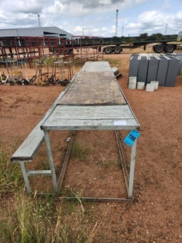 1 - ITEM Steel bench - SEE DESCRIPTION