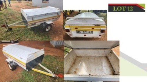 1X Single Axle Trailer MC van Deventer (See Description for Details)