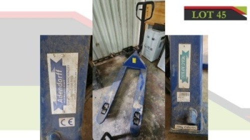 1X Hydraulic Hand Pallet Truck MC van Deventer (See Description for Details)