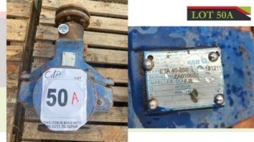 1X KSB Pumps Lofdal (See Description for Details)