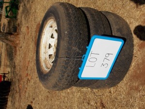 1X 3x 15" 6gcd rim + tyres