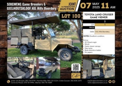 1X TOYOTA LAND CRUISER GAME VIEWER