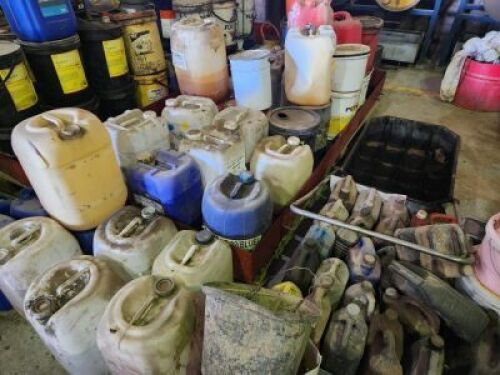 1 - ITEMS Open Drums of Oil, Torch Coolant, Cutting Oil, Thinners and Degreaser (SEE DESCRIPTION)