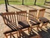 4X PADDED PINE CHAIRS D.KLOPPERS