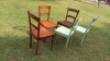 8X ANTIQUES 8 CHAIRS - 5