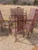 8 PIECE GARDEN SET - TABLE & CHAIRS - 2