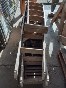 6X WOODEN LADDERS