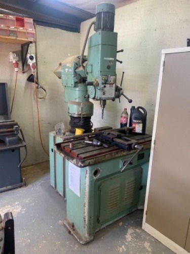 FLOOR ITEM - 1 X Radial Drilling Front and Side Table
