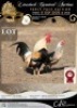 2 X CHICKEN ROOSTER & HEN RED RIBBON STUD (Per animal to take the lot)