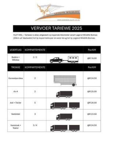 TRANSPORT AVAILABLE
