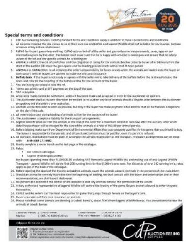 TERMS AND CONDITIONS