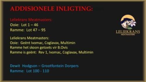 ADDISIONELE INLIGTING