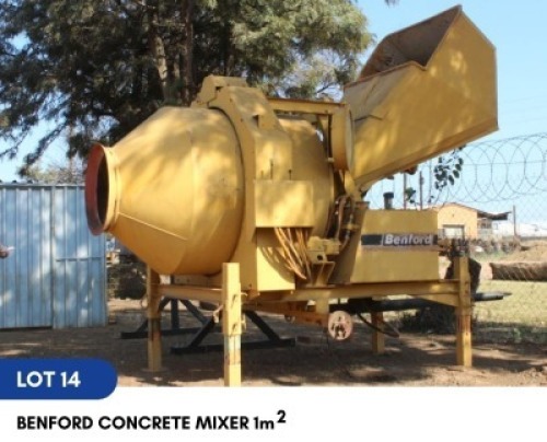 1 X BENFORD CONCRETE MIXER 1M2 SARINE CONSTRUCTION