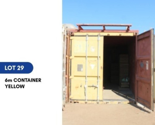 1 X 6M CONTAINER YELLOW SARINE CONSTRUCTION