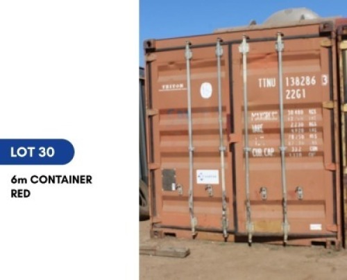 1 X 6M CONTAINER RED SARINE CONSTRUCTION